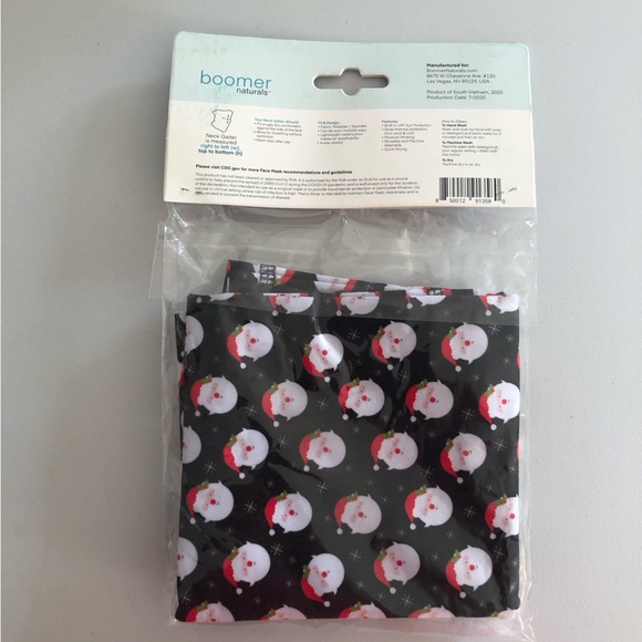 Boomer naturals Neck Gaiter Christmas Santa Claus For Men and Women Size L/XL - Picture 7 of 7